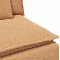 vidaXL modulopbygget sofaarmlænsendemodul med hynder 100 cm beige