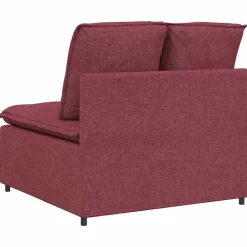 vidaXL modulopbygget sofacentermodul med hynder 100 cm vinrød