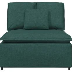 vidaXL modulopbygget sofacentermodul med hynder 100 cm mørkegrøn