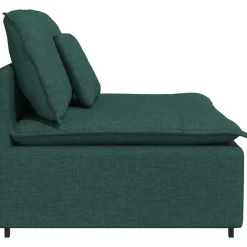 vidaXL modulopbygget sofacentermodul med hynder 100 cm mørkegrøn