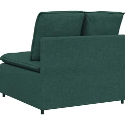 vidaXL modulopbygget sofacentermodul med hynder 100 cm mørkegrøn