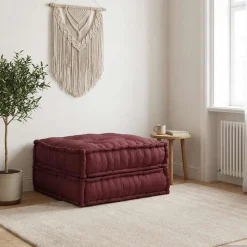 vidaXL modulær sofaenhed stof 70x70x36 brunrød