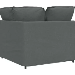 vidaXL modulsofa hjørnemodul med hynder 100 cm mørkegrå