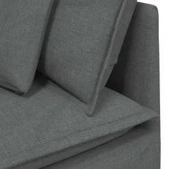 vidaXL modulsofa hjørnemodul med hynder 100 cm mørkegrå