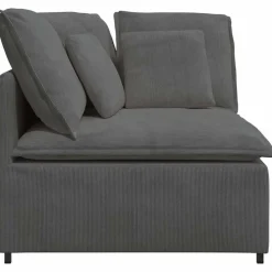 vidaXL modulsofa hjørnemodul med hynder 100 cm mørkegrå