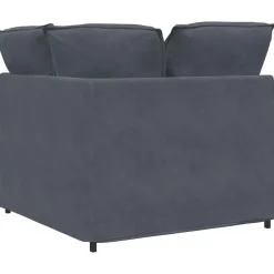 vidaXL modulsofa hjørnemodul med hynder 100 cm mørkegrå