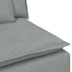 vidaXL modulsofa med hynder lysegrå