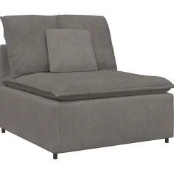 vidaXL modulsofa med hynder lysegrå