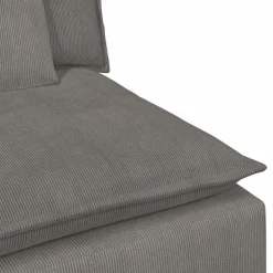 vidaXL modulsofa med hynder lysegrå