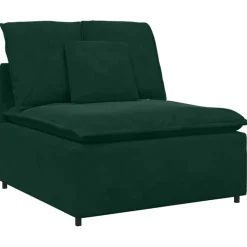 vidaXL modulsofa med hynder mørkegrøn