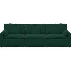 vidaXL modulsofa med hynder mørkegrøn