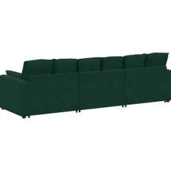 vidaXL modulsofa med hynder mørkegrøn