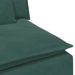 vidaXL modulsofa med hynder mørkegrøn