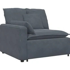 vidaXL modulsofa med hynder mørkegrå