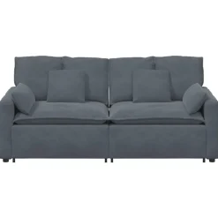 vidaXL modulsofa med hynder mørkegrå
