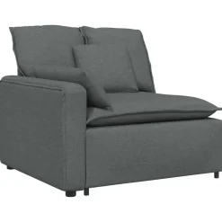vidaXL modulsofa med hynder mørkegrå