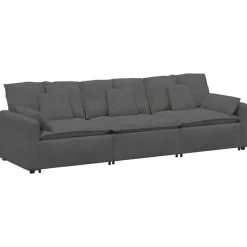 vidaXL modulsofa med hynder mørkegrå