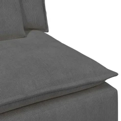 vidaXL modulsofa med hynder mørkegrå