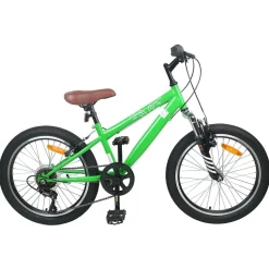 vidaXL Mountainbike 20 tommer 6-hastighed til 5-8 år gamle Grøn