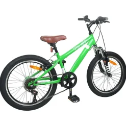 vidaXL Mountainbike 20 tommer 6-hastighed til 5-8 år gamle Grøn