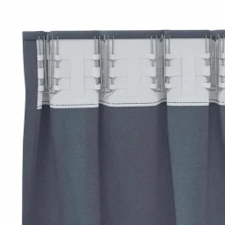 vidaXL Mørklægningsgardiner med ringe 2 pcs Antracit 140 x 140 cm