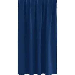vidaXL Mørklægningsgardiner med ringe 2 pcs Mørk blå 140 x 140 cm