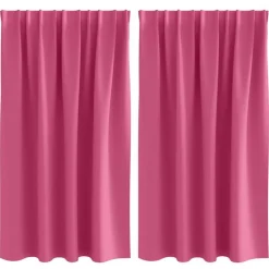 vidaXL Mørklægningsgardiner med ringe 2 pcs Lys Pink 140 x 140 cm