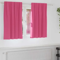 vidaXL Mørklægningsgardiner med ringe 2 pcs Lys Pink 140 x 140 cm