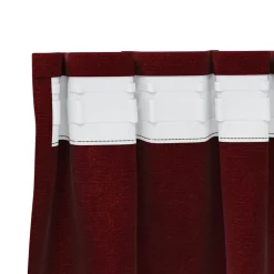 vidaXL Mørklægningsgardiner 2 pcs Vinrød 140 x 140 cm Fløjl