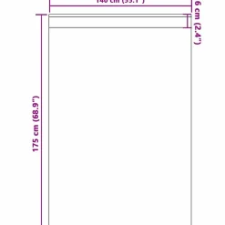vidaXL Mørklægningsgardiner med ringe 2 pcs Mørk Brun 175 x 140 cm
