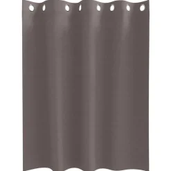 vidaXL Mørklægningsgardiner med ringe 2 pcs Mørk Brun 140 x 140 cm