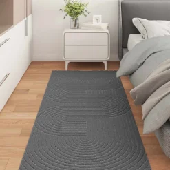 vidaXL Områdetæpper Rektangulær PALMERAS Antracit 150 x 80 cm