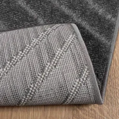 vidaXL Områdetæpper Rektangulær PALMERAS Antracit 150 x 80 cm