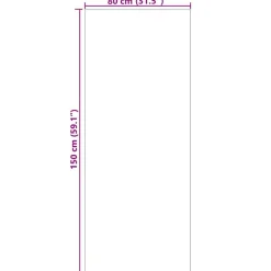 vidaXL Områdetæpper Rektangulær PALMERAS Antracit 150 x 80 cm