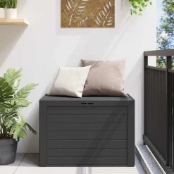 vidaXL opbevaringsboks til haven 78x44x55 cm antracitgrå