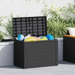 vidaXL opbevaringsboks til haven 78x44x55 cm antracitgrå