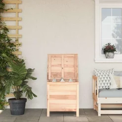 vidaXL opbevaringsboks til haven 50x49x56,5 cm massivt grantræ