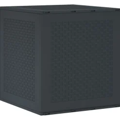 vidaXL Opbevaringskasse Antracit 55 x 53 x 57 cm Polypropylen