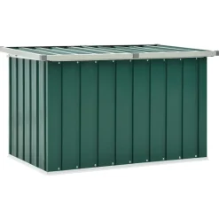 vidaXL opbevaringskasse til haven grøn 109x67x65 cm