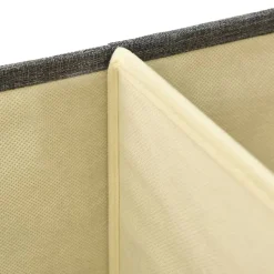 vidaXL opbevaringskasse 50x30x25 cm stof antracitgrå