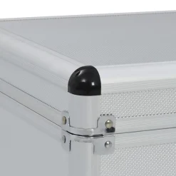 vidaXL opbevaringskufferter 2 stk. aluminium sølvfarvet