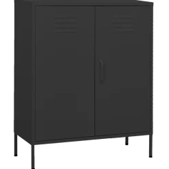 vidaXL opbevaringsskab 80x35x101,5 cm stål antracitgrå