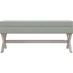 vidaXL opbevaringsskammel 110x45x49 cm velour lysegrå