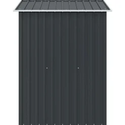 vidaXL opbevaringsskur til haven 204x132x186 cm stål antracitgrå
