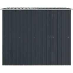 vidaXL opbevaringsskur til haven 257x205x178 cm stål antracitgrå