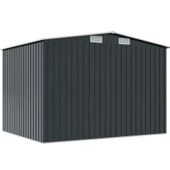 vidaXL opbevaringsskur til haven 257x205x178 cm stål antracitgrå