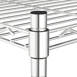 vidaXL opbevaringsstativ med 5 hylder 90x35x180 cm 250 kg krom