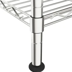 vidaXL opbevaringsstativ med 5 hylder 90x35x180 cm 250 kg krom