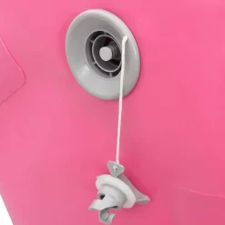 vidaXL oppustelig gymnastikrulle med pumpe 100x60 cm PVC lyserød