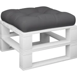 vidaxL pallehynde 58x58x10 cm stof antracitgrå